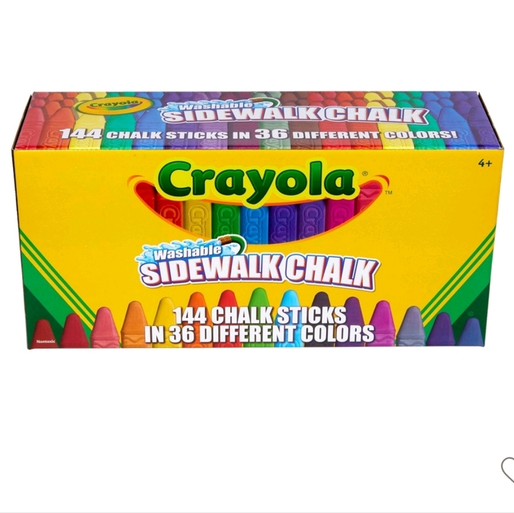 Crayola 144ct Washable Sidewalk Chalk